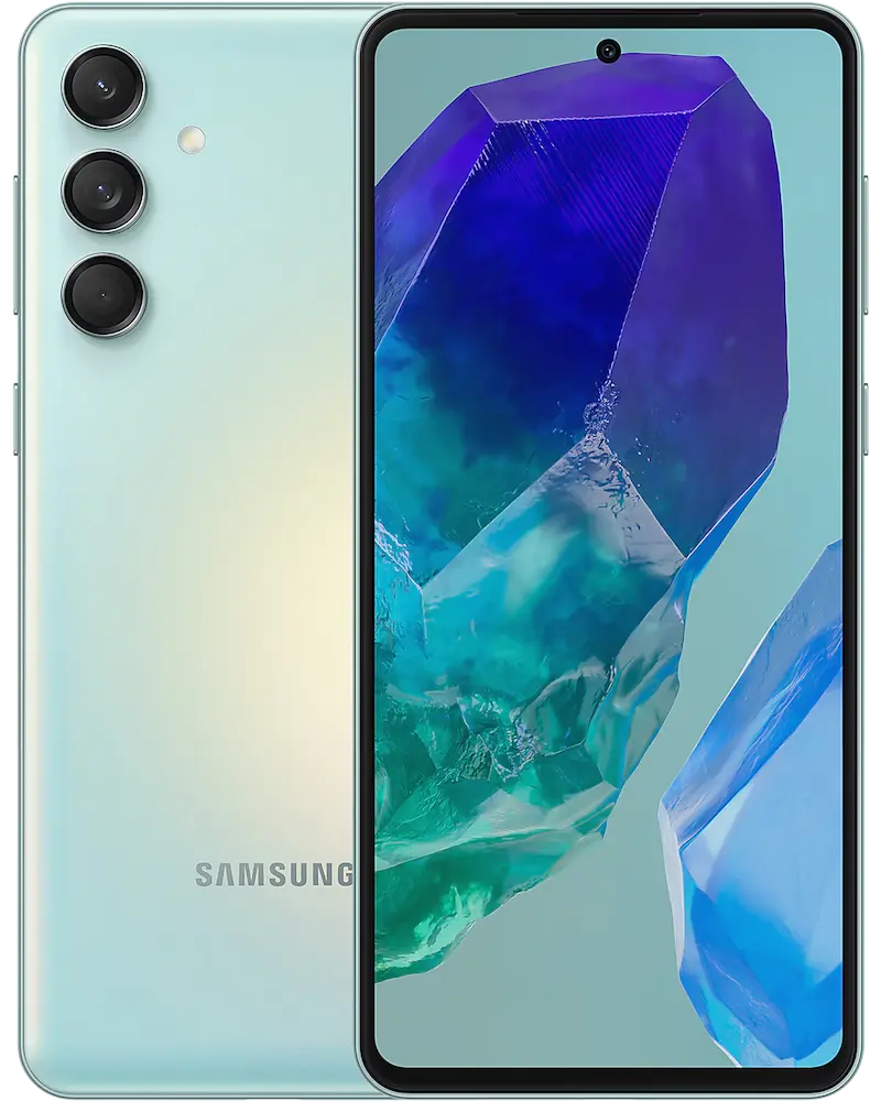 Samsung Galaxy M55 Main img, Light Blue color